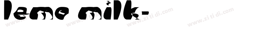 lemo milk字体转换